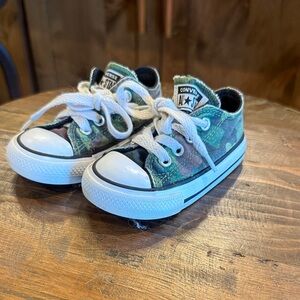 Converse Kids' Camo Sneakers with White Laces